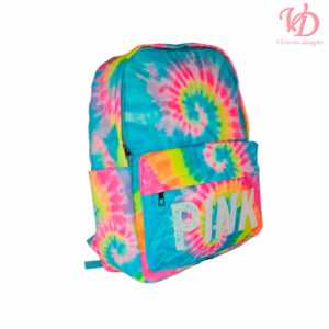 MOCHILA  C/ESTUCHERA MULTICOLOR”PINK”(KM01-01)